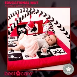 BabySenses For BestCare Contrasterende Educatieve Premium Babymat - Dieren, Wand | Rood, Zwart En Wit | 77x77x40cm | + 0m | Montessori Speelgoed | 100% Katoen | Wasbaar In De Wasmachine | Oeko Tex Standaard 100 12 BabySenses For BestCare Contrasterende Educatieve Premium Babymat - Dieren, Wand | Rood, Zwart En Wit | 77x77x40cm | + 0m | Montessori Speelgoed | 100% Katoen | Wasbaar In De Wasmachine | Oeko Tex Standaard 100 -babygyms Winkel 550x552 18