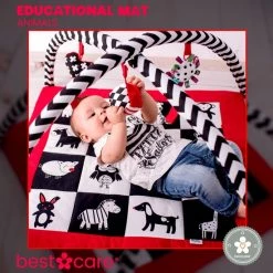 BabySenses For BestCare Contrasterende Educatieve Premium Babymat - Dieren | Rood, Zwart En Wit | 77x77x40cm | + 0m | Montessorispeelgoed | 100% Katoen | Machinewasbaar | Oeko Tex Standard 100 9 BabySenses For BestCare Contrasterende Educatieve Premium Babymat - Dieren | Rood, Zwart En Wit | 77x77x40cm | + 0m | Montessorispeelgoed | 100% Katoen | Machinewasbaar | Oeko Tex Standard 100 -babygyms Winkel 550x552 21
