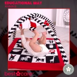 BabySenses For BestCare Contrasterende Educatieve Premium Babymat - Dieren | Rood, Zwart En Wit | 77x77x40cm | + 0m | Montessorispeelgoed | 100% Katoen | Machinewasbaar | Oeko Tex Standard 100 10 BabySenses For BestCare Contrasterende Educatieve Premium Babymat - Dieren | Rood, Zwart En Wit | 77x77x40cm | + 0m | Montessorispeelgoed | 100% Katoen | Machinewasbaar | Oeko Tex Standard 100 -babygyms Winkel 550x552 22