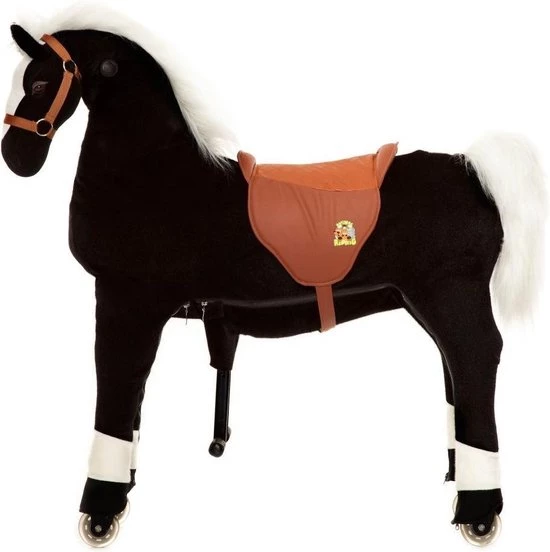 Animal Riding Paard Maharadscha Zwart X-Large - Rijdend Paardenspeelgoed - Paardenspeelgoed - Zadelhoogte 78 CM- Verstelbaar Pedaal 3 Standen - Afneembaar Zadel 2 Animal Riding Paard Maharadscha Zwart X-Large - Rijdend Paardenspeelgoed - Paardenspeelgoed - Zadelhoogte 78 CM- Verstelbaar Pedaal 3 Standen - Afneembaar Zadel - Afbeelding 2
