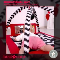 BabySenses For BestCare Contrasterende Educatieve Premium Babymat - Dieren, Spiegel, Wand | Rood-Zwart-Wit | 77x77x40cm | + 0m | Montessori Speelgoed | Mat Met Speelgoed | 100% Katoen | Wasbaar In De Wasmachine | Oeko Tex Standaard 100 16 BabySenses For BestCare Contrasterende Educatieve Premium Babymat - Dieren, Spiegel, Wand | Rood-Zwart-Wit | 77x77x40cm | + 0m | Montessori Speelgoed | Mat Met Speelgoed | 100% Katoen | Wasbaar In De Wasmachine | Oeko Tex Standaard 100 -babygyms Winkel 550x552 8