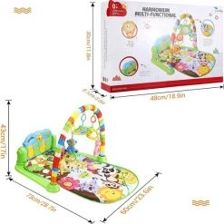 Deluxe HB Babygym - Zinaps Music Activity Mat, Baby Play Mat, Fitness Crawling Mat Met Soft Play Arch And Piano, Speel Boog Met 5 Verwijderbare Speelgoed Van 0 Maanden (groen) (WK 02129) 14 Deluxe HB Babygym - Zinaps Music Activity Mat, Baby Play Mat, Fitness Crawling Mat Met Soft Play Arch And Piano, Speel Boog Met 5 Verwijderbare Speelgoed Van 0 Maanden (groen) (WK 02129) -babygyms Winkel 550x554 4