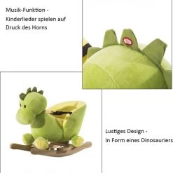 Merkloos Hobbeldraak Gemaakt Van Polar Fleece - Hobbelpaard - Hobbeldier -babygyms Winkel 550x555 4