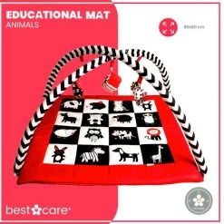BabySenses For BestCare Contrasterende Educatieve Premium Babymat - Dieren | Rood, Zwart En Wit | 77x77x40cm | + 0m | Montessorispeelgoed | 100% Katoen | Machinewasbaar | Oeko Tex Standard 100 12 BabySenses For BestCare Contrasterende Educatieve Premium Babymat - Dieren | Rood, Zwart En Wit | 77x77x40cm | + 0m | Montessorispeelgoed | 100% Katoen | Machinewasbaar | Oeko Tex Standard 100 -babygyms Winkel 550x557 6