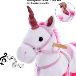 Merkloos Deuba - Hobbelfiguur -Eenhoorn - Stijgbeugel - Veiligheidsgordel -babygyms Winkel 550x559 7