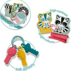 SES Tiny Talents - Sense Around Activiteiten Ring - Speelring - Inclusief Ringen, Contrastkaartjes En Bijtsleutels -babygyms Winkel 550x564 1