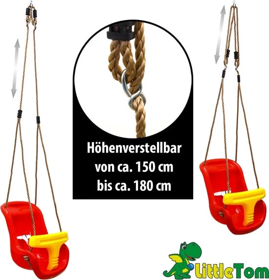 LittleTom Babyschommel 45x36x38 Cm - Kinderen Schommelstoel Baby Tuinschommel 3 LittleTom Babyschommel 45x36x38 Cm - Kinderen Schommelstoel Baby Tuinschommel - Afbeelding 3