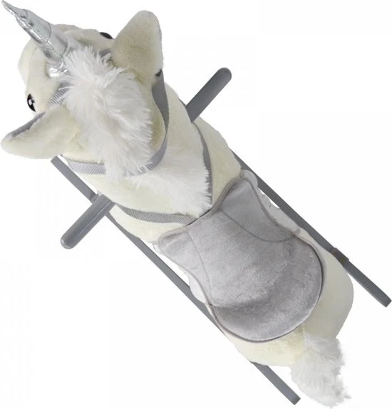 Infantastic GoodVibes - Hobbelpaard Voor Kinderen - Schommelpaard Silver Unicorn - Stevige Constructie - Knuffelzacht Met Geluidseffecten - Zilveren Eenhoorn 5 Infantastic GoodVibes - Hobbelpaard Voor Kinderen - Schommelpaard Silver Unicorn - Stevige Constructie - Knuffelzacht Met Geluidseffecten - Zilveren Eenhoorn - Afbeelding 5