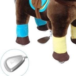 PonyCycle Luxe Speelgoed - Rijpaard Donkerbruin Klein K35 -babygyms Winkel 550x574 4
