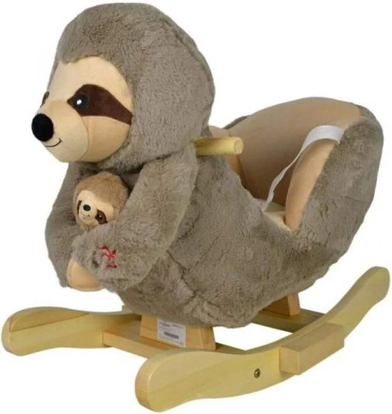 Infantastic Hobbelpaard - Hobbeldier - Schommelpaard - Vanaf 10 Maanden - Met Geluid - 61 X 32 X 52 Cm - Pluche - Bruin 1 Infantastic Hobbelpaard - Hobbeldier - Schommelpaard - Vanaf 10 Maanden - Met Geluid - 61 X 32 X 52 Cm - Pluche - Bruin