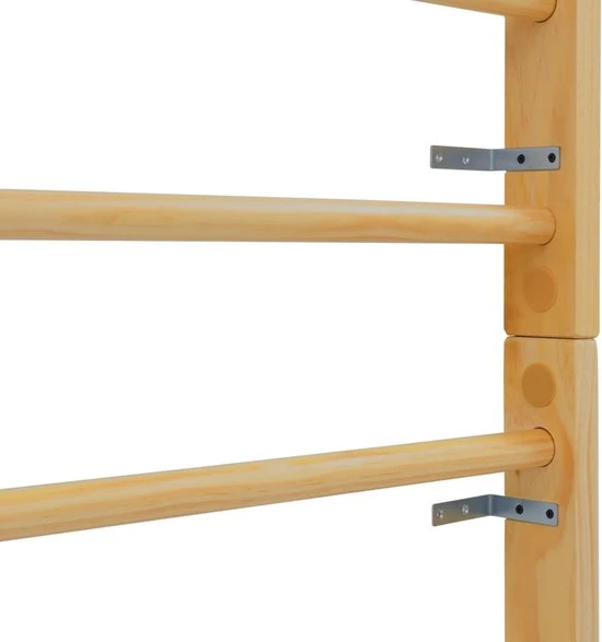 VidaXL Wandklimrek 80x55x220 Cm Hout 6 VidaXL Wandklimrek 80x55x220 Cm Hout - Afbeelding 6
