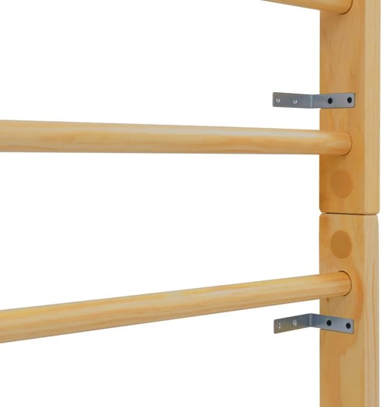 VidaXL Wandklimrek 80x55x220 Cm Hout 6 VidaXL Wandklimrek 80x55x220 Cm Hout - Afbeelding 6