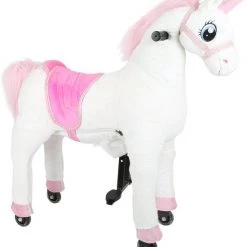 Small Foot Company Small Foot Rijpaard Eenhoorn Wit/roze 90 X 33 X 98 Cm