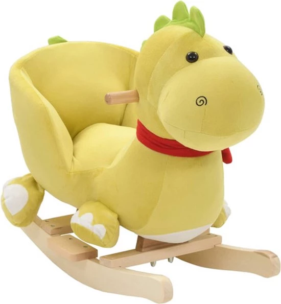 VidaXL Hobbeldier Draak Met Rugleuning 60x32x53 Cm Pluche Limegroen 1 VidaXL Hobbeldier Draak Met Rugleuning 60x32x53 Cm Pluche Limegroen