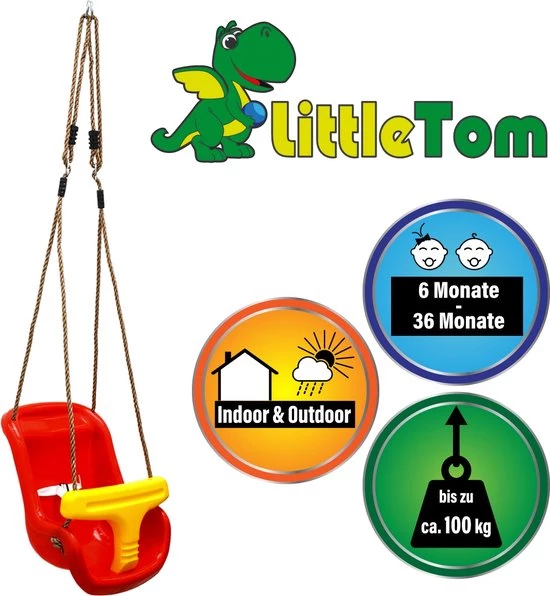 LittleTom Babyschommel 45x36x38 Cm - Kinderen Schommelstoel Baby Tuinschommel 6 LittleTom Babyschommel 45x36x38 Cm - Kinderen Schommelstoel Baby Tuinschommel - Afbeelding 6