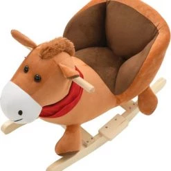 VidaXL Hobbeldier Paard Met Rugleuning 60x32x50 Cm Pluche Bruin 9 VidaXL Hobbeldier Paard Met Rugleuning 60x32x50 Cm Pluche Bruin -babygyms Winkel 550x597 5