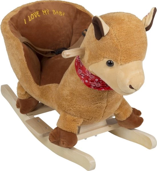 BabyGO Hobbeldier - Schommeldier - Hobbelpaard - Lama 8 BabyGO Hobbeldier - Schommeldier - Hobbelpaard - Lama - Afbeelding 8