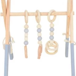 Thuys – Babygym Hout – Speelboog Baby – Speelgoed Baby - Trendy/Hout/Grijs/45x37.5x47.5cm