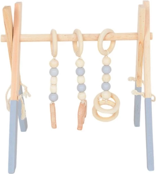 Thuys – Babygym Hout – Speelboog Baby – Speelgoed Baby - Trendy/Hout/Grijs/45x37.5x47.5cm 1 Thuys – Babygym Hout – Speelboog Baby – Speelgoed Baby - Trendy/Hout/Grijs/45x37.5x47.5cm