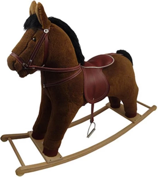 Playwood Hobbelpaard Bruin Super Groot L 106 Cm B 31 Cm H 83 Cm Zithoogte 52 Cm 1 Playwood Hobbelpaard Bruin Super Groot L 106 Cm B 31 Cm H 83 Cm Zithoogte 52 Cm