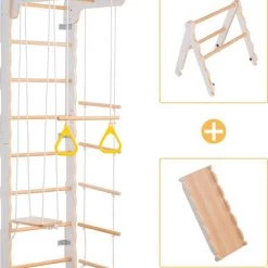 YJZQ Peuterspeelset Binnenspeeltuin Jungle Gym Set- Hout 6-in-1 Multifunctionele Klimrekken/muurbeugels/Ladderklimmer/ Glijbaan/schommel/optrekgedeelte/ Ringen-Rotsklimmen Voor Kinderen Draagvermogen 50kg 22 YJZQ Peuterspeelset Binnenspeeltuin Jungle Gym Set- Hout 6-in-1 Multifunctionele Klimrekken/muurbeugels/Ladderklimmer/ Glijbaan/schommel/optrekgedeelte/ Ringen-Rotsklimmen Voor Kinderen Draagvermogen 50kg -babygyms Winkel 550x616