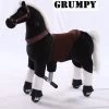 Kids-Horse Rijdend Speelgoed Paard - Grumpy TB-2003S - Zwart