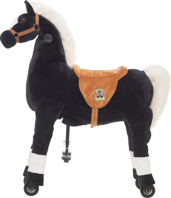 Animal Riding Paard Maharadscha Zwart Medium / Large - Rijdend Paardenspeelgoed - Paardenspeelgoed - Zadelhoogte 67 CM- Verstelbaar Pedaal 3 Standen - Afneembaar Zadel 3 Animal Riding Paard Maharadscha Zwart Medium / Large - Rijdend Paardenspeelgoed - Paardenspeelgoed - Zadelhoogte 67 CM- Verstelbaar Pedaal 3 Standen - Afneembaar Zadel - Afbeelding 3