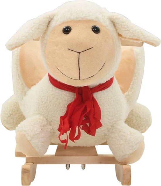 VidaXL Hobbeldier Schaap Met Rugleuning 60x32x50 Cm Pluche Wit 3 VidaXL Hobbeldier Schaap Met Rugleuning 60x32x50 Cm Pluche Wit - Afbeelding 3