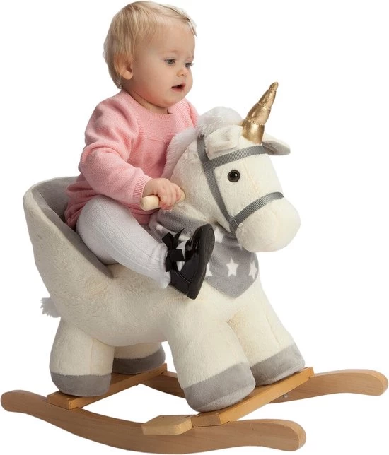 Freeplay Apollo Hobbeldier - Hobbelpaard - Unicorn Beige-Grijs 4 Freeplay Apollo Hobbeldier - Hobbelpaard - Unicorn Beige-Grijs - Afbeelding 4