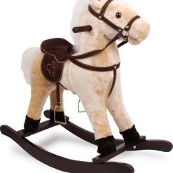 Merkloos Hobbelpaard Shaggy Met Zadel