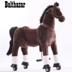 Kids-Horse Rijdend Speelgoed Paard - Balthazar TB-2009S - Donkerbruin -babygyms Winkel 550x650 3