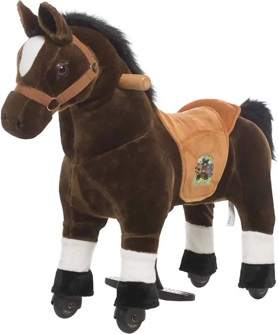 Animal Riding Paard Amadeus Bruin XS / Mini - Rijdend Paardenspeelgoed - Paardenspeelgoed - Zadelhoogte 44 CM - Verstelbaar Pedaal 3 Standen - Afneembaar Zadel. 1 Animal Riding Paard Amadeus Bruin XS / Mini - Rijdend Paardenspeelgoed - Paardenspeelgoed - Zadelhoogte 44 CM - Verstelbaar Pedaal 3 Standen - Afneembaar Zadel.