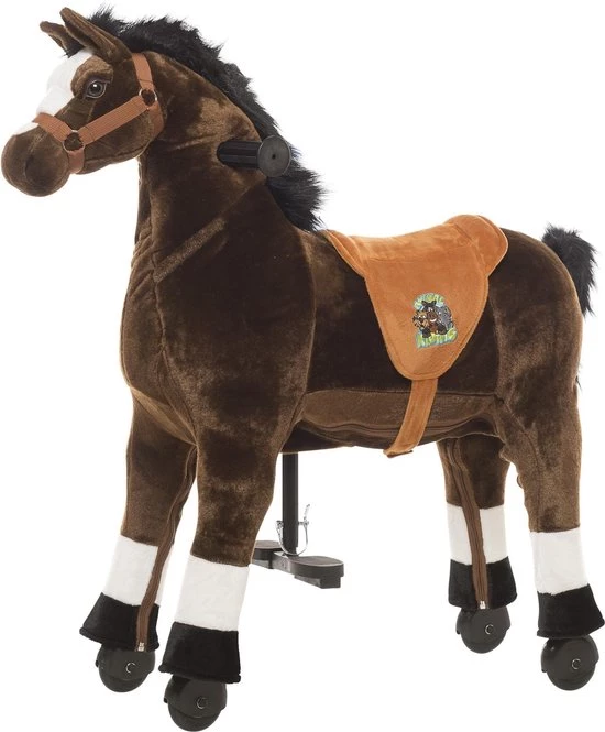 Animal Riding Paard Amadeus Small Bruin - Rijdend Paardenspeelgoed - Paardenspeelgoed - Zadelhoogte 56 CM - Verstelbaar Pedaal In 3 Standen - Afneembaar Zadel. 1 Animal Riding Paard Amadeus Small Bruin - Rijdend Paardenspeelgoed - Paardenspeelgoed - Zadelhoogte 56 CM - Verstelbaar Pedaal In 3 Standen - Afneembaar Zadel.