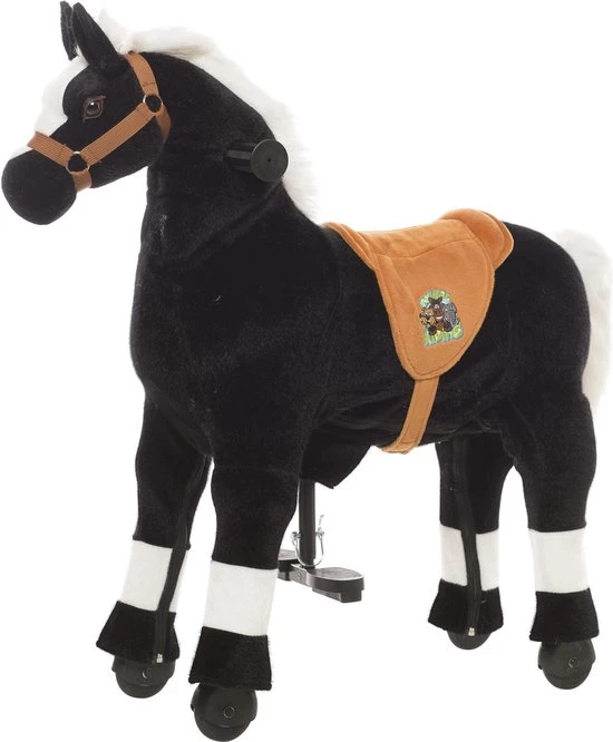 Animal Riding Paard Maharadscha Zwart Small - Rijdend Paardenspeelgoed - Paardenspeelgoed - Zadelhoogte 56 CM - Verstelbaar Pedaal In 3 Standen - Afneembaar Zadel. 1 Animal Riding Paard Maharadscha Zwart Small - Rijdend Paardenspeelgoed - Paardenspeelgoed - Zadelhoogte 56 CM - Verstelbaar Pedaal In 3 Standen - Afneembaar Zadel.