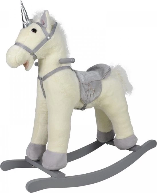 Infantastic GoodVibes - Hobbelpaard Voor Kinderen - Schommelpaard Silver Unicorn - Stevige Constructie - Knuffelzacht Met Geluidseffecten - Zilveren Eenhoorn 12 Infantastic GoodVibes - Hobbelpaard Voor Kinderen - Schommelpaard Silver Unicorn - Stevige Constructie - Knuffelzacht Met Geluidseffecten - Zilveren Eenhoorn - Afbeelding 12