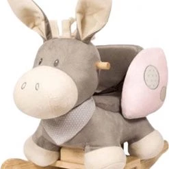 Nattou - Hobbelpaard Schommelpaard - Ezel Cappuccino Roze