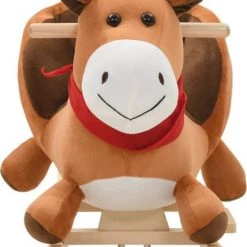 VidaXL Hobbeldier Paard Met Rugleuning 60x32x50 Cm Pluche Bruin 8 VidaXL Hobbeldier Paard Met Rugleuning 60x32x50 Cm Pluche Bruin -babygyms Winkel 550x704 9