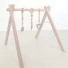 ByFame - BabySara - Houten Babygym Naturel - Houten Speeltjes - Babyspeelgoed - Babygym Hout - Baby Speelgoed 0 Jaar - Baby Gym - Baby Speelrek -baby Rek