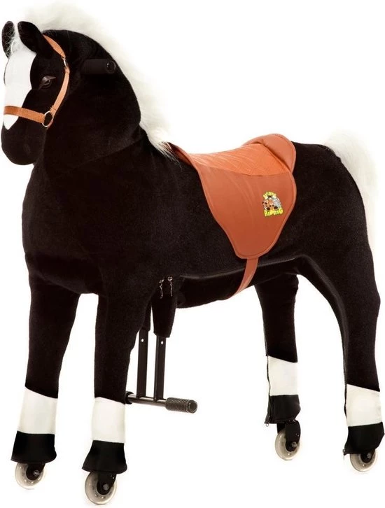 Animal Riding Paard Maharadscha Zwart X-Large - Rijdend Paardenspeelgoed - Paardenspeelgoed - Zadelhoogte 78 CM- Verstelbaar Pedaal 3 Standen - Afneembaar Zadel 1 Animal Riding Paard Maharadscha Zwart X-Large - Rijdend Paardenspeelgoed - Paardenspeelgoed - Zadelhoogte 78 CM- Verstelbaar Pedaal 3 Standen - Afneembaar Zadel
