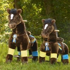 PonyCycle Luxe Speelgoed - Rijpaard Donkerbruin Klein K35 -babygyms Winkel 550x737