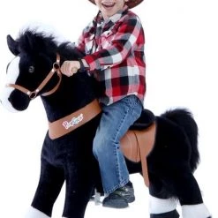 PonyCycle Zwart Met Witte Bles, Klein - U326 10 PonyCycle Zwart Met Witte Bles, Klein - U326 -babygyms Winkel 550x779 2