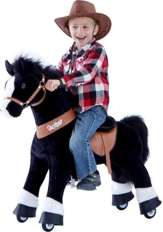 PonyCycle Zwart Met Witte Bles, Klein - U326 5 PonyCycle Zwart Met Witte Bles, Klein - U326 - Afbeelding 5