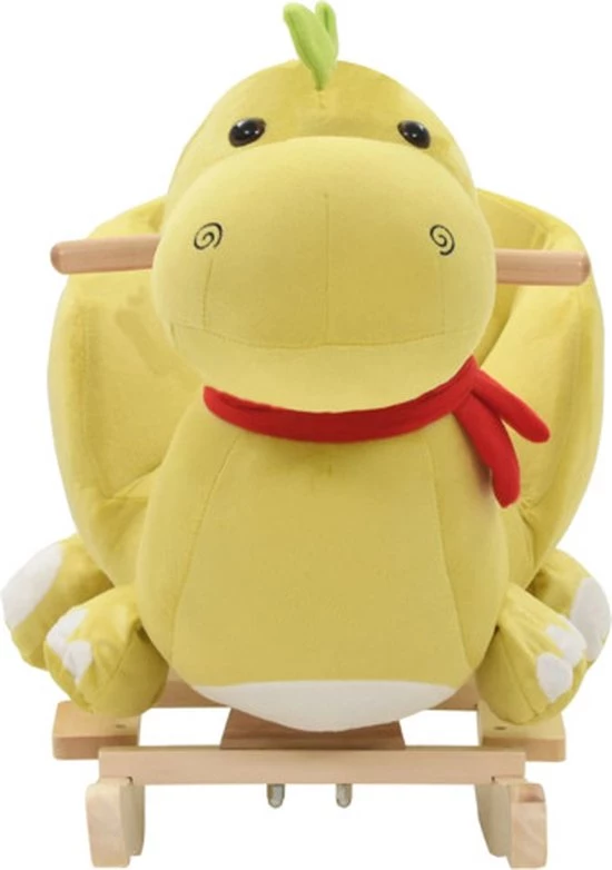 VidaXL Hobbeldier Draak Met Rugleuning 60x32x53 Cm Pluche Limegroen 5 VidaXL Hobbeldier Draak Met Rugleuning 60x32x53 Cm Pluche Limegroen - Afbeelding 5