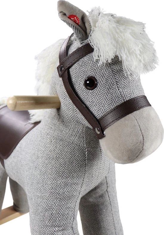 Tryco Milo Grijs Hobbelpaard 36m+ TR-120109 2 Tryco Milo Grijs Hobbelpaard 36m+ TR-120109 - Afbeelding 2