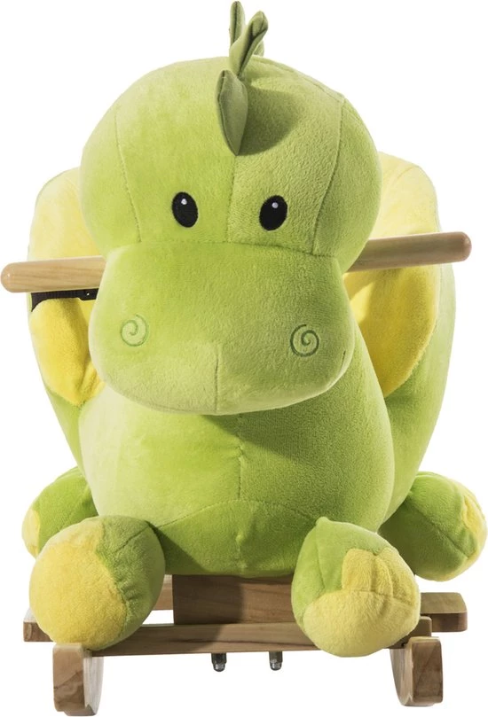 Zenzee Hobbeldier - Hobbelpaard - Draak- Speelgoed Met Muziek Voor Kinderen Vanaf 18 Maanden - L60 X B33 X H45 Cm 5 Zenzee Hobbeldier - Hobbelpaard - Draak- Speelgoed Met Muziek Voor Kinderen Vanaf 18 Maanden - L60 X B33 X H45 Cm - Afbeelding 5