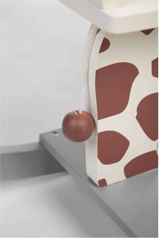 Childhome Hobbelfiguur Giraf Hout 69 Cm Wit/grijs 2 Childhome Hobbelfiguur Giraf Hout 69 Cm Wit/grijs - Afbeelding 2