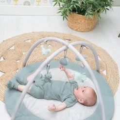 Baby's Only Rond Baby Speelkleed Met Boog - Baby Gym - Playmat - Speelmat - Stonegreen/Mint/Wit - 87 Cm - Gebreide Figuurtjes -babygyms Winkel 550x823 3