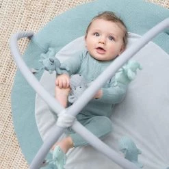 Baby's Only Rond Baby Speelkleed Met Boog - Baby Gym - Playmat - Speelmat - Stonegreen/Mint/Wit - 87 Cm - Gebreide Figuurtjes -babygyms Winkel 550x823 6