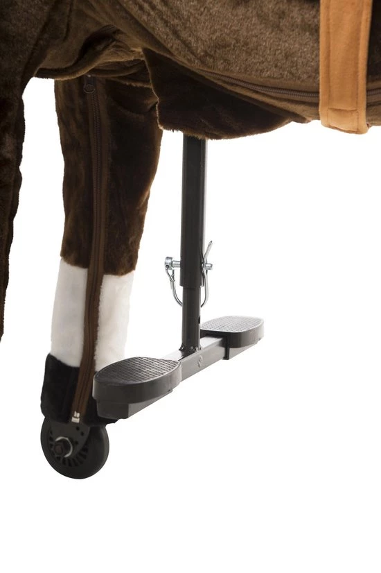 Animal Riding Paard Maharadscha Zwart Small - Rijdend Paardenspeelgoed - Paardenspeelgoed - Zadelhoogte 56 CM - Verstelbaar Pedaal In 3 Standen - Afneembaar Zadel. 6 Animal Riding Paard Maharadscha Zwart Small - Rijdend Paardenspeelgoed - Paardenspeelgoed - Zadelhoogte 56 CM - Verstelbaar Pedaal In 3 Standen - Afneembaar Zadel. - Afbeelding 6