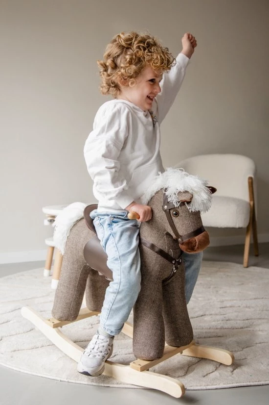 Tryco Milo Bruin Hobbelpaard 36m+ TR-120111 6 Tryco Milo Bruin Hobbelpaard 36m+ TR-120111 - Afbeelding 6